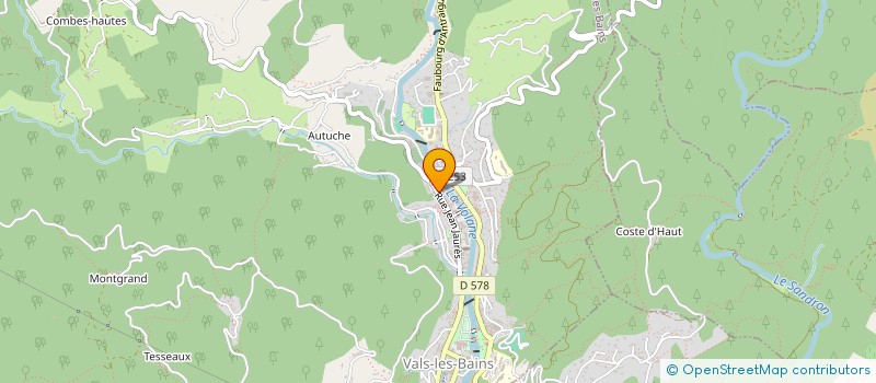 localisation de l'entreprise SCI D'ANTOINE  VALS-LES-BAINS