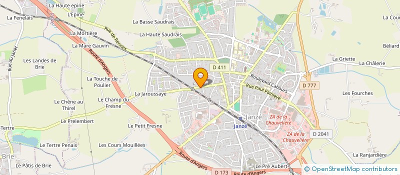 localisation de l'entreprise SCI D'ANTRAIN  JANZE