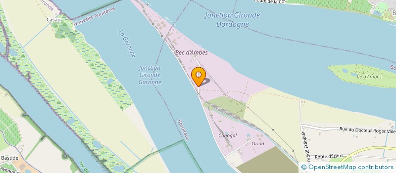 localisation de l'entreprise SCI D'AQUITAINE  AMBES