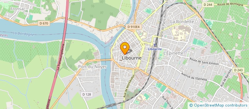 localisation de l'entreprise SCI D'AQUITAINE  LIBOURNE