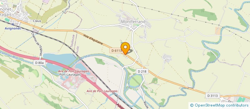 localisation de l'entreprise SCI D'AQUITAINE  MONTFERRAND