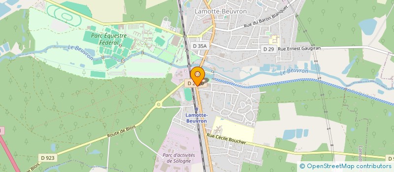 localisation de l'entreprise SCI D'ARAGON  LAMOTTE-BEUVRON