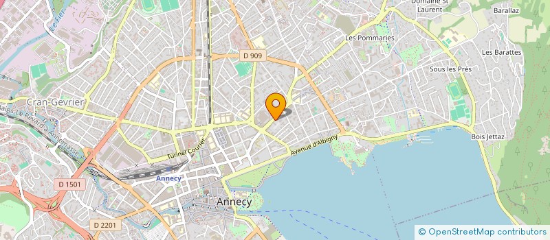 localisation de l'entreprise SCI D'ARBIN  ANNECY