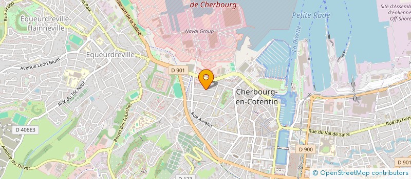 localisation de l'entreprise SCI D'ARC à CHERBOURG-EN-COTENTIN