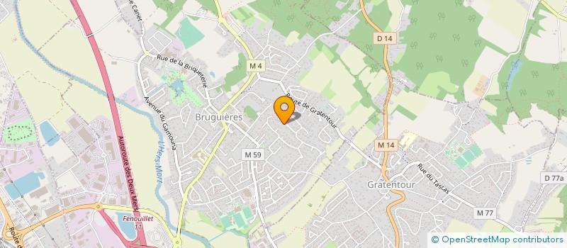 localisation de l'entreprise SCI D'ARC  BRUGUIERES