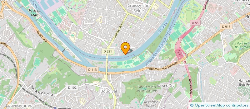 localisation de l'entreprise SCI D'ARCHIVIO  CROISSY-SUR-SEINE