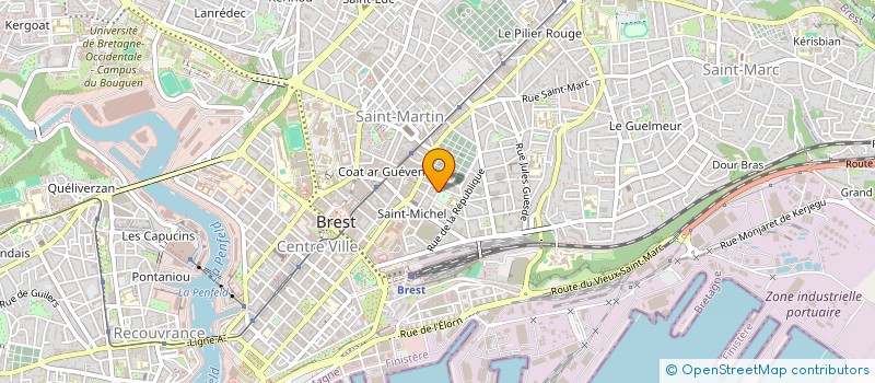 localisation de l'entreprise SCI D ARCOLE à BREST