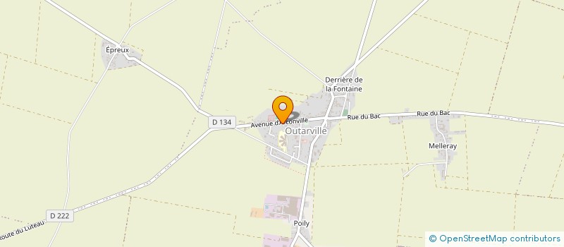localisation de l'entreprise SCI D ARCONVILLE à OUTARVILLE