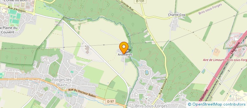 localisation de l'entreprise SCI D'ARDILLIERES  FORGES-LES-BAINS