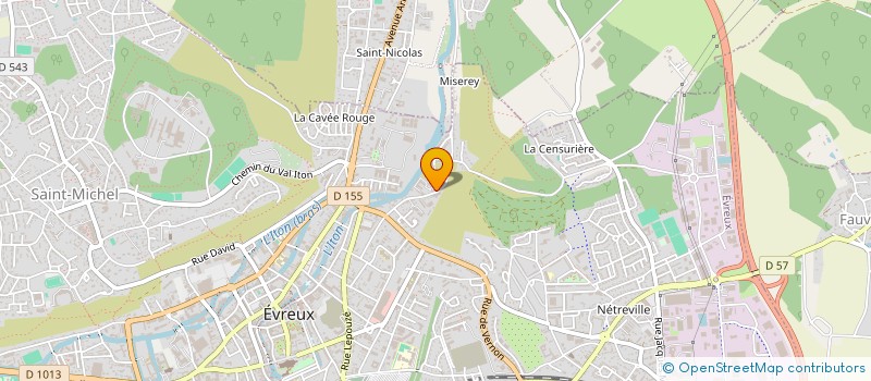 localisation de l'entreprise SCI D'ARGENCE  EVREUX