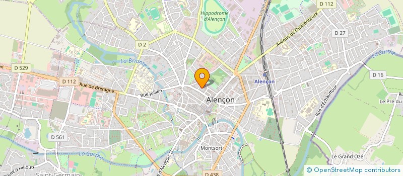 localisation de l'entreprise SCI D'ARGENTRE à ALENCON