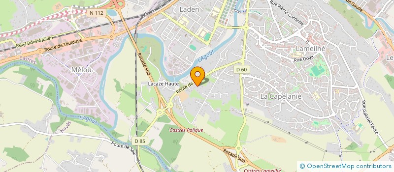 localisation de l'entreprise SCI D'ARIANE  CASTRES