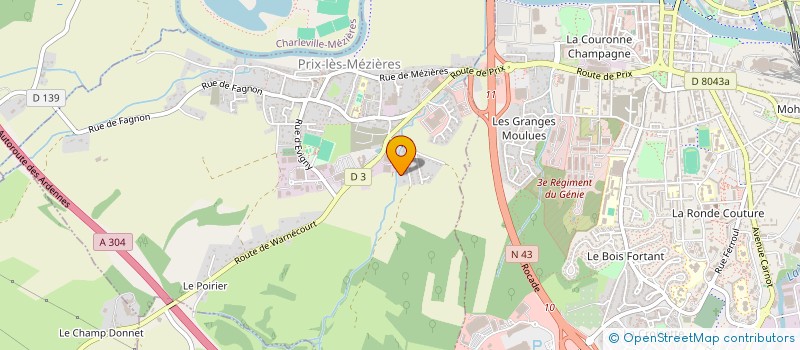 localisation de l'entreprise SCI D'ARIOMA  PRIX-LES-MEZIERES