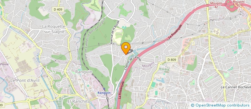 localisation de l'entreprise SCI D'ARLATAN à MOUGINS