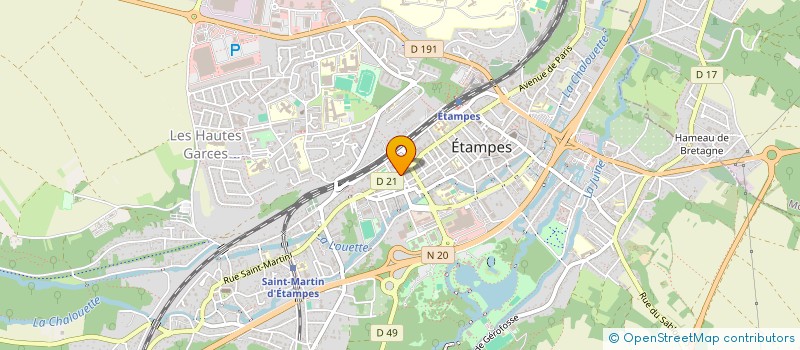 localisation de l'entreprise SCI D'ARLESVABRES  ETAMPES