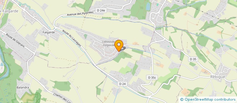 localisation de l'entreprise SCI D'ARMENS  LACROIX-FALGARDE