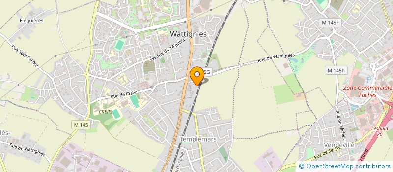 localisation de l'entreprise SCI D'ARMENTIERES 2020  TEMPLEMARS