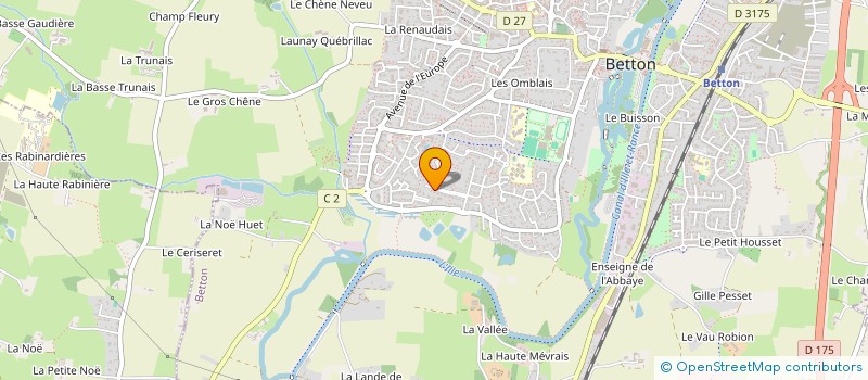 localisation de l'entreprise SCI D'ARMOR  BETTON