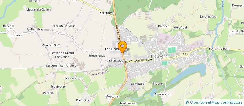 localisation de l'entreprise SCI D ARMOR  PLOUVORN