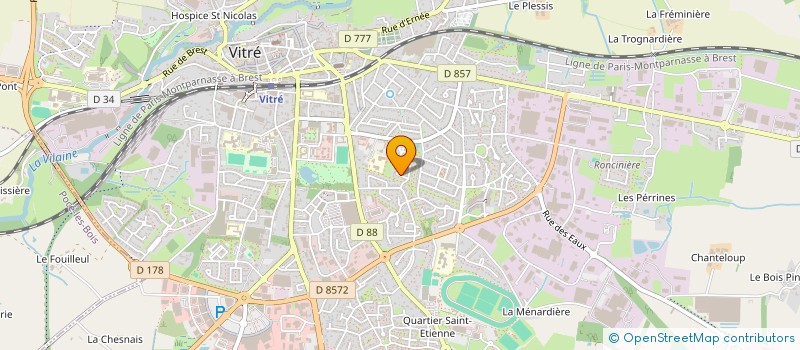 localisation de l'entreprise SCI D'ARMOR  VITRE