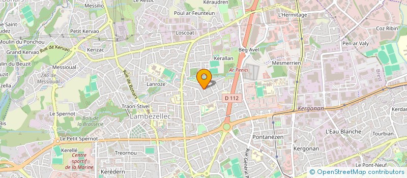 localisation de l'entreprise SCI D'ARMOR 43  BREST