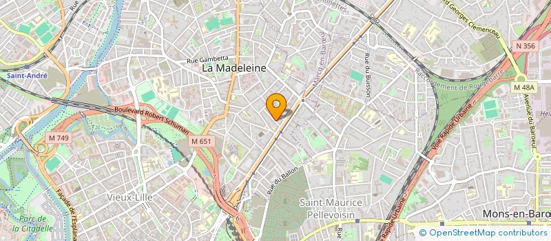 localisation de l'entreprise SCI D'ARMOR à LA MADELEINE