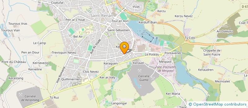 localisation de l'entreprise SCI D'ARMORIQUE  SAINT-RENAN