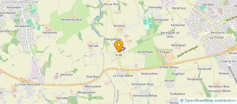 localisation de l'entreprise SCI D'ARRAN  PLOUZANE