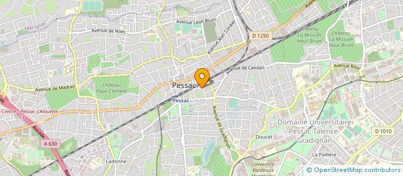 localisation de l'entreprise SCI D'ARS  PESSAC