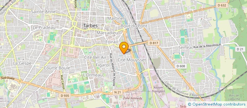 localisation de l'entreprise SCI D'ARTAGNAN  TARBES