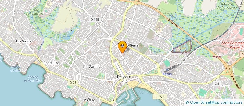 localisation de l'entreprise SCI D'ARTIGE  ROYAN