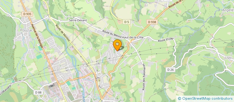 localisation de l'entreprise SCI D'ARTIGUES  BAGNERES-DE-BIGORRE