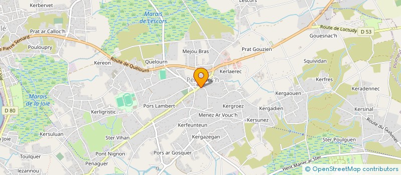 localisation de l'entreprise SCI D'ARTIMON  PENMARCH