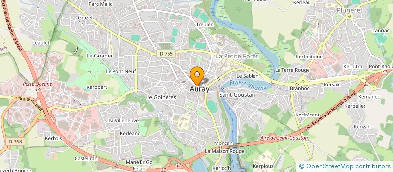 localisation de l'entreprise SCI D'ARTIMON à AURAY