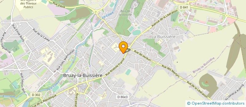 localisation de l'entreprise SCI D'ARTOIS  BRUAY-LA-BUISSIERE