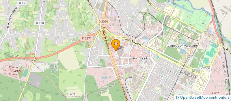localisation de l'entreprise SCI D ARTOIS à OLIVET