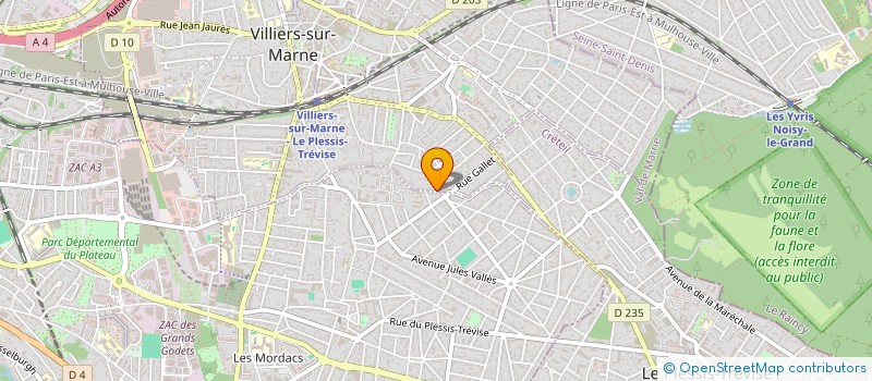 localisation de l'entreprise SCI D' ARTOIS  VILLIERS-SUR-MARNE