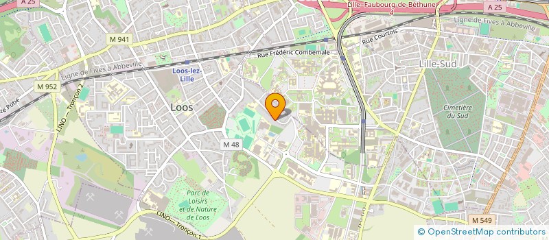 localisation de l'entreprise SCI D'ARTOIS  LOOS