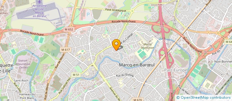 localisation de l'entreprise SCI D'ARTOIS à MARCQ-EN-BARŒUL