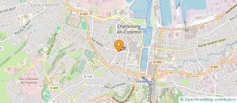 localisation de l'entreprise SCI D ARVILLE à CHERBOURG-EN-COTENTIN