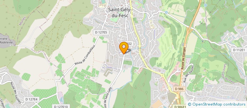 localisation de l'entreprise SCI D'ASSAS  SAINT-GELY-DU-FESC