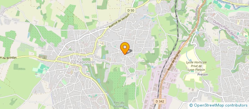 localisation de l'entreprise SCI D'ASSIER  CHAPONOST