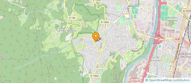 localisation de l'entreprise SCI D'ATTRIBUTION ANSINFUSE à SEYSSINS