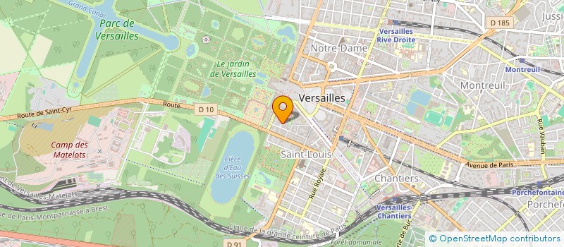 localisation de l'entreprise SCI D'ATTRIBUTION DU 21 RUE DES RECOLLETS à VERSAILLES