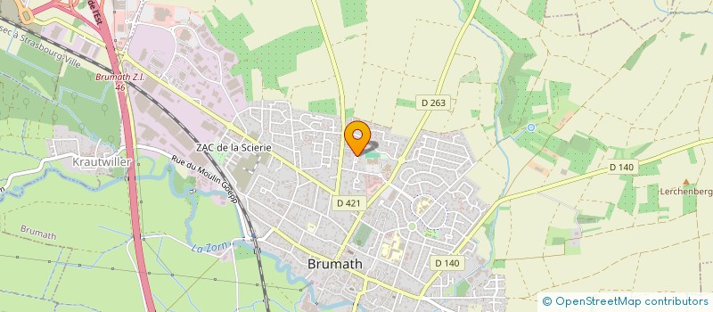 localisation de l'entreprise SCI D'ATTRIBUTION ME MERIMEE  BRUMATH