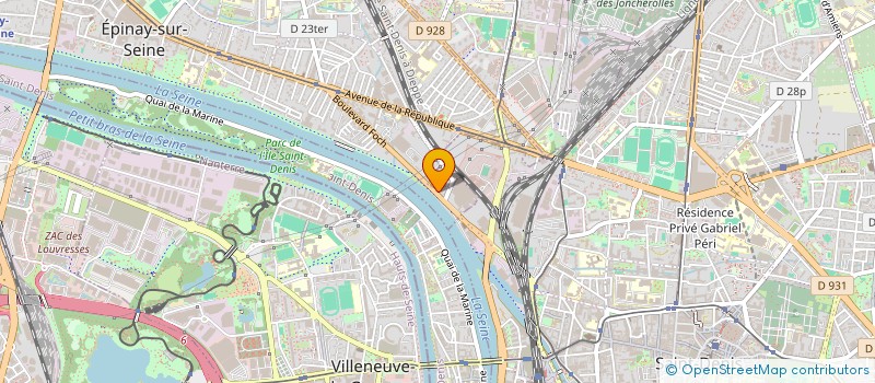 localisation de l'entreprise SCI D'AUBER à EPINAY-SUR-SEINE