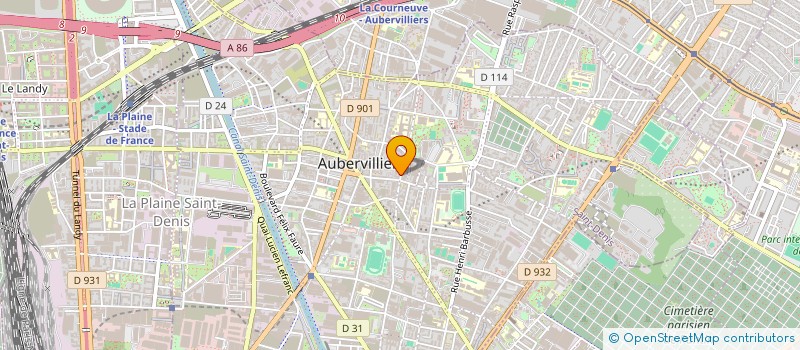 localisation de l'entreprise SCI D AUBER  AUBERVILLIERS