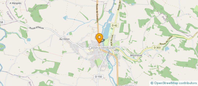 localisation de l'entreprise SCI D'AUBERT  CASTERA-VERDUZAN