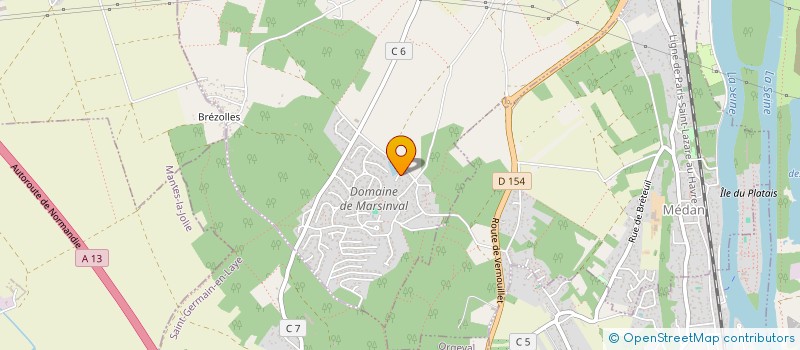localisation de l'entreprise SCI D'AUBIGNE MARSINVAL  VERNOUILLET