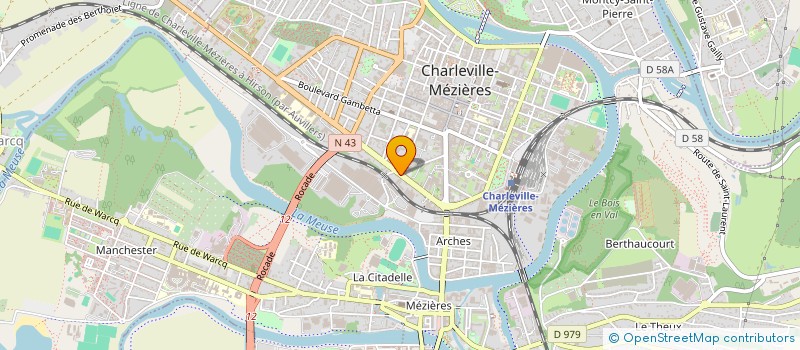 localisation de l'entreprise SCI D'AUBILLY à CHARLEVILLE-MEZIERES